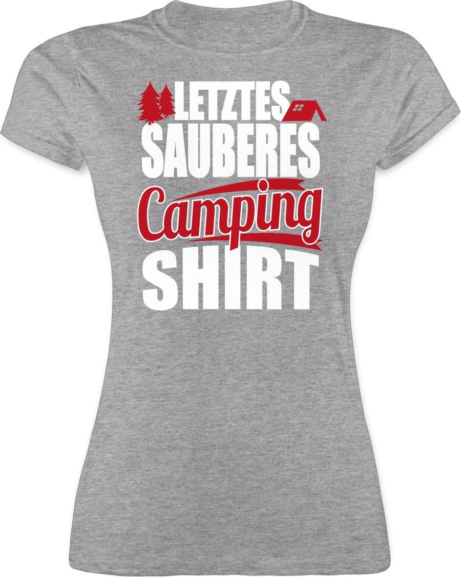 Shirtracer Letztes sauberes Camping Shirt: Tshirt Rucksack Shirtracer