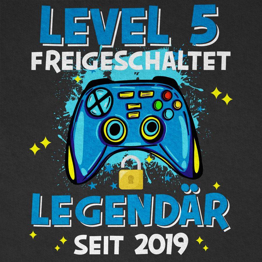 Shirtracer Level 5 Freigeschaltet Legendär Seit 2019: Tshirt Turnbeutel Shirtracer