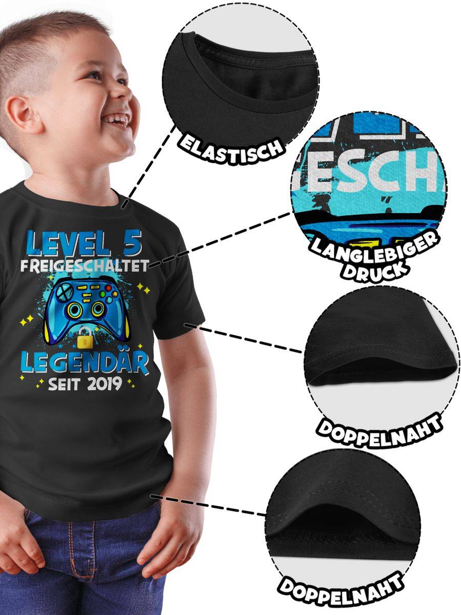 Shirtracer Level 5 Freigeschaltet Legendär Seit 2019: Tshirt Turnbeutel Shirtracer