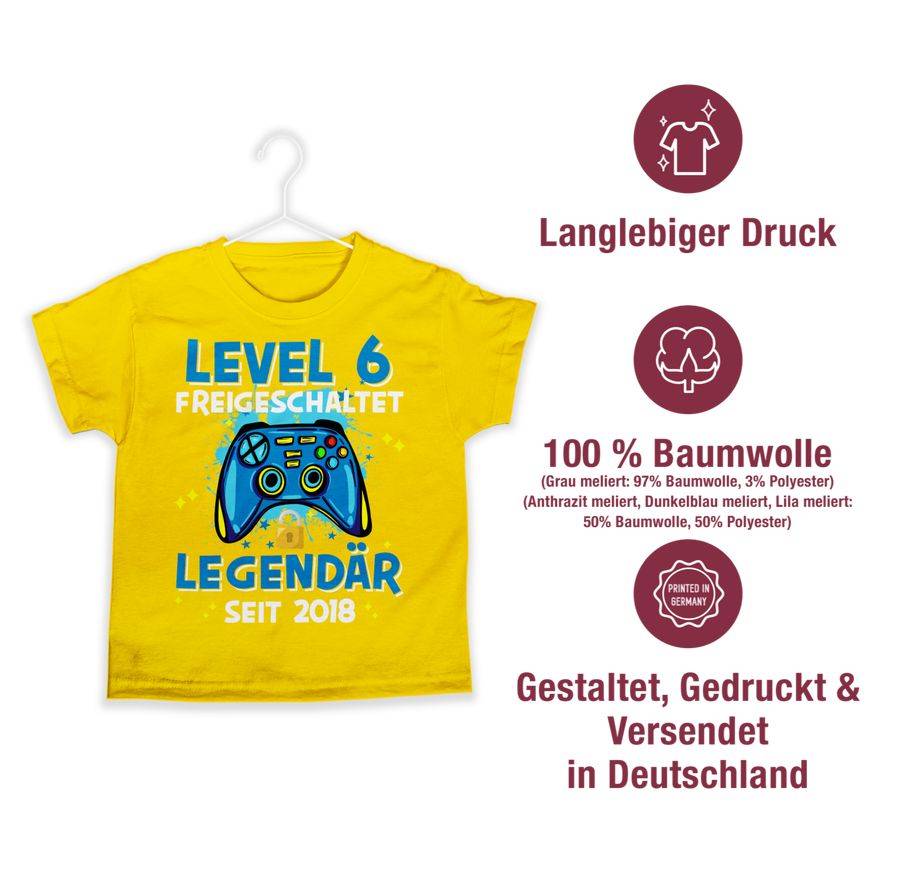 Shirtracer Level 6 Freigeschaltet Legendär Seit 2018: Tshirt Gym Bag Shirtracer