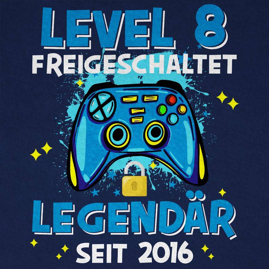 Shirtracer Level 8 Freigeschaltet Legendär Seit 2016 Shirts & Mehr Shirtracer