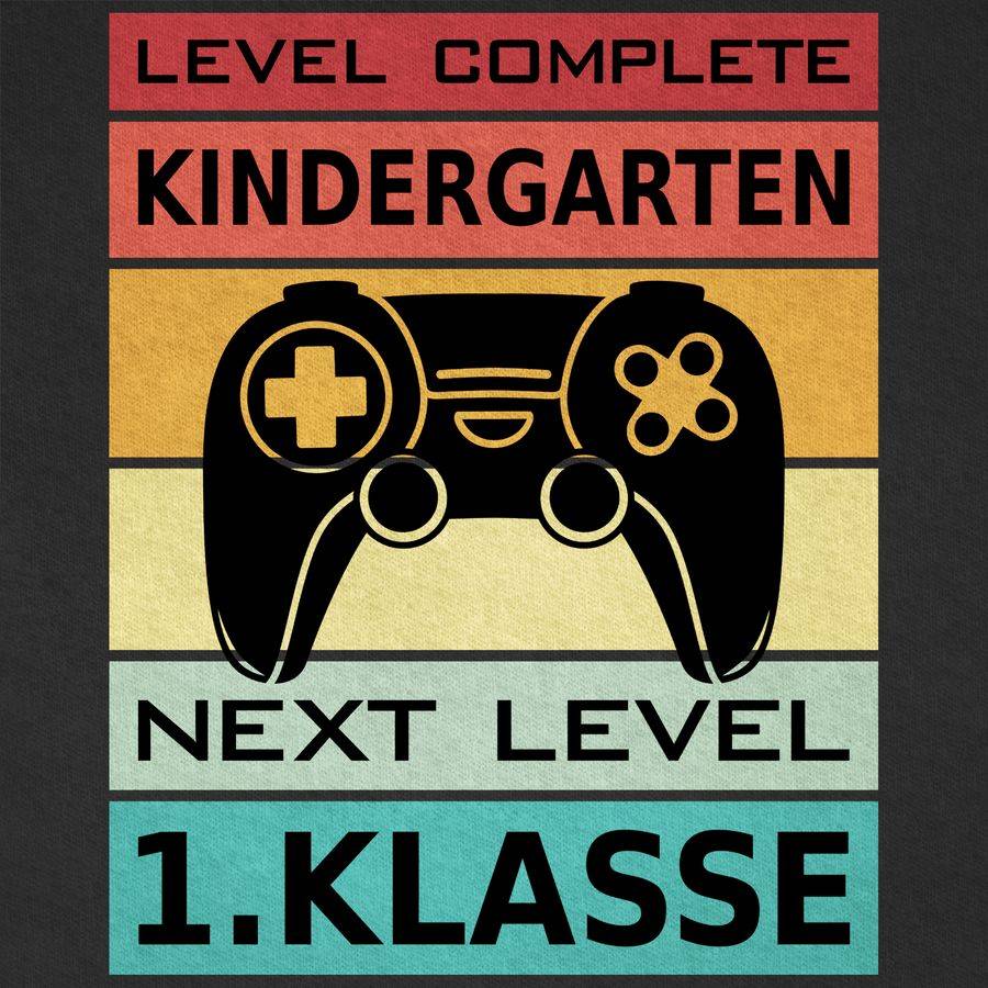 Shirtracer Level Complete Kindergarten - Next Level 1. Klasse: T-Shirt Gym Bag Shirtracer