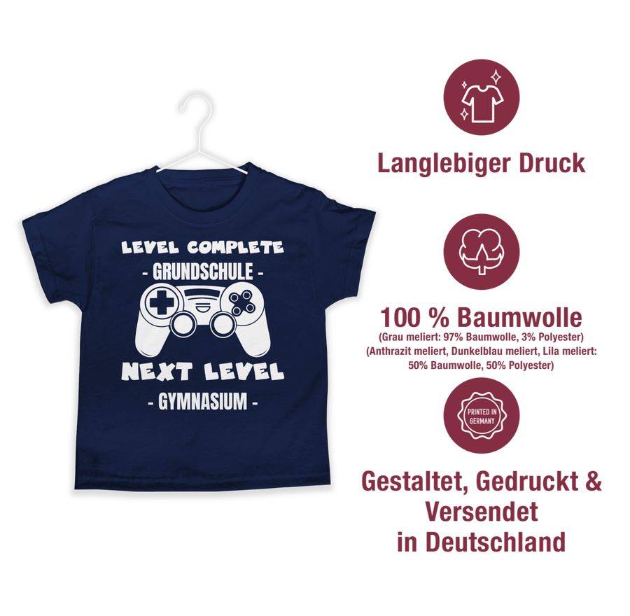 Shirtracer Level Complete - Next Level Gymnasium Weiß: Tshirt Gym Bag Shirtracer