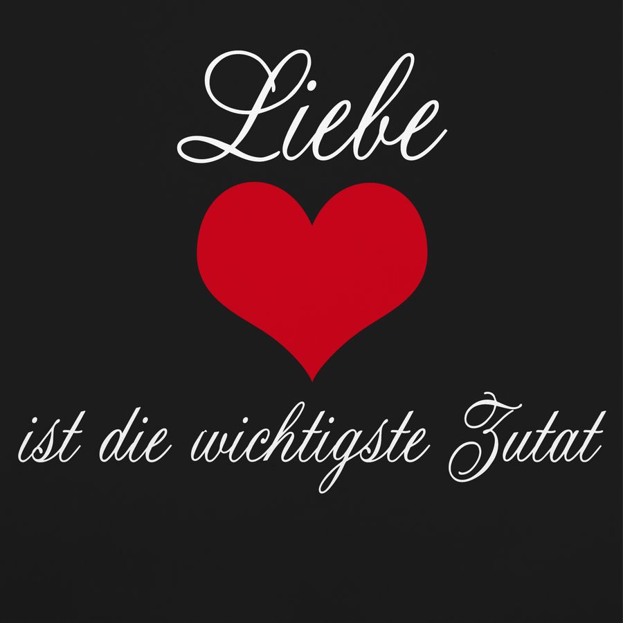 Shirtracer Liebe Ist Die Wichtigste Zutat: Tshirt Turnbeutel Shirtracer