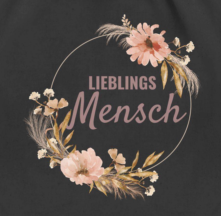 Shirtracer Lieblingsmensch Trockenblumenkranz Boho Aquarell Shirts & Mehr Shirtracer