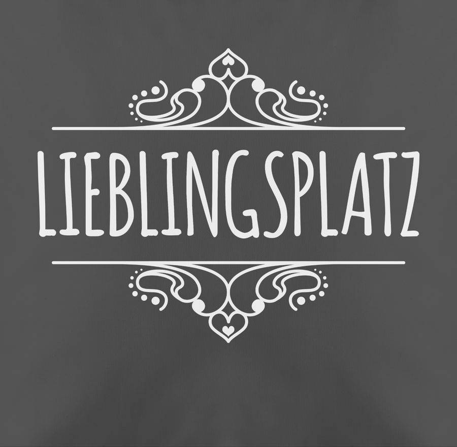 Shirtracer Lieblingsplatz Mit Ornament - Weiß: Tshirt Turnbeutel Shirtracer