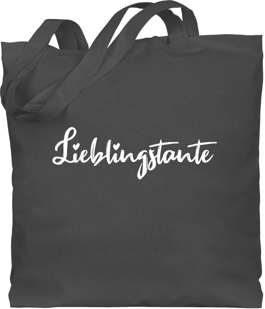 Shirtracer Lieblingstante Schriftzug weiß: Tshirt Gym Bag Shirtracer