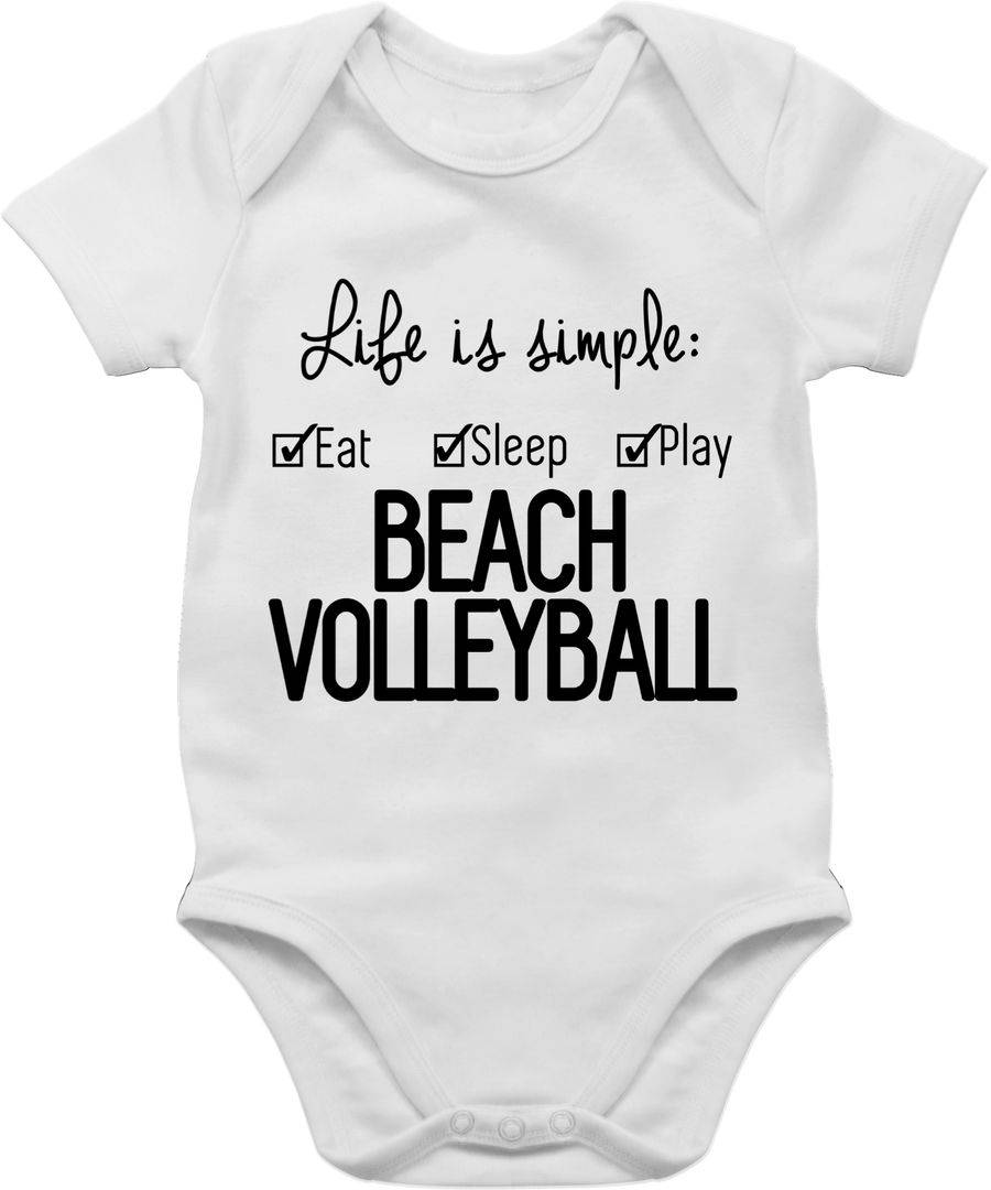 Shirtracer Life is simple Beachvolleyball: T-Shirt Turnbeutel Shirtracer