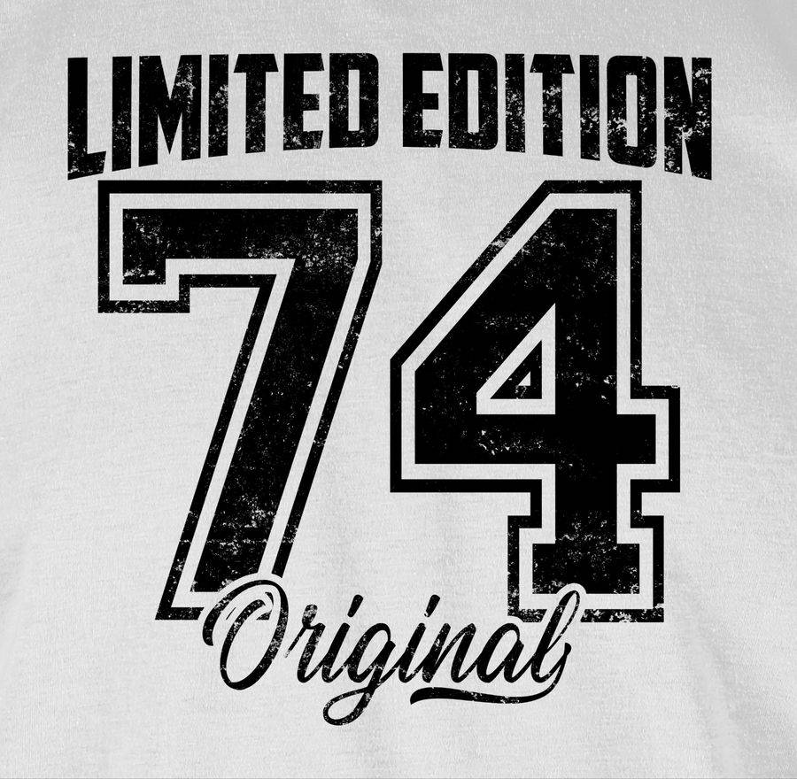 Shirtracer Limited Edition 1974 Original Schwarz Vintage Fünfzigster: Tshirt Gym Bag Shirtracer