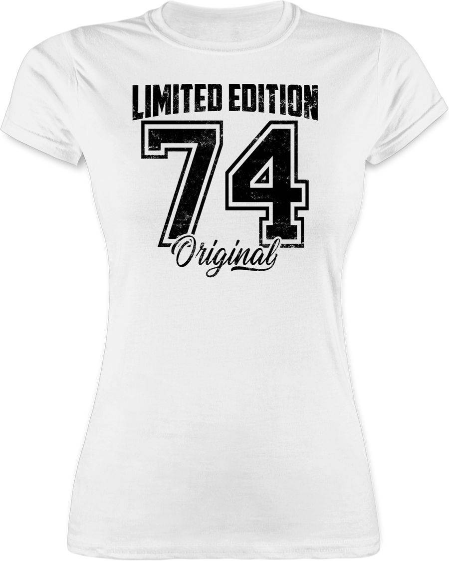 Shirtracer Limited Edition 1974 Original Schwarz Vintage Fünfzigster: Tshirt Gym Bag Shirtracer