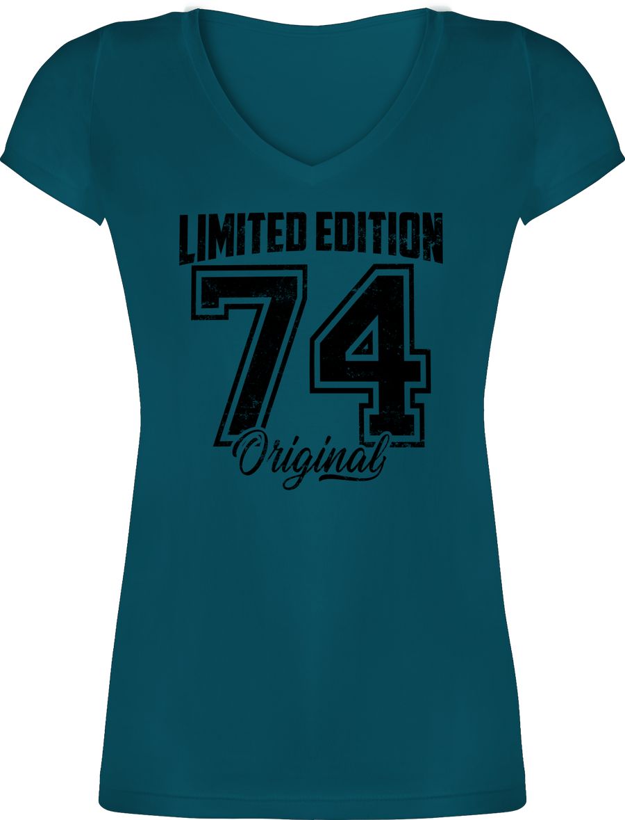 Shirtracer Limited Edition 1974 Original Schwarz Vintage Fünfzigster: Tshirt Gym Bag Shirtracer