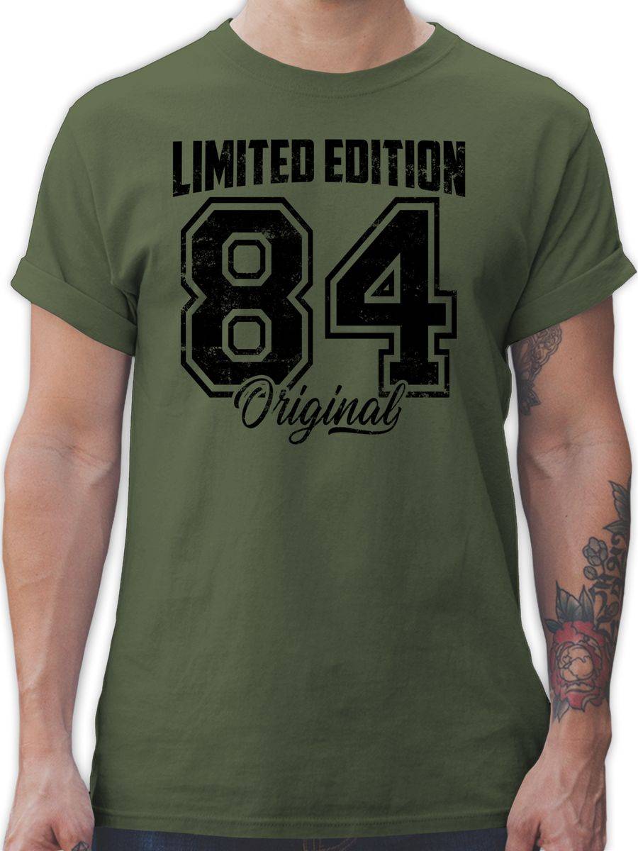 Shirtracer Limited Edition 1984 Original Schwarz Vintage Vierzigster Shirts & Mehr Shirtracer