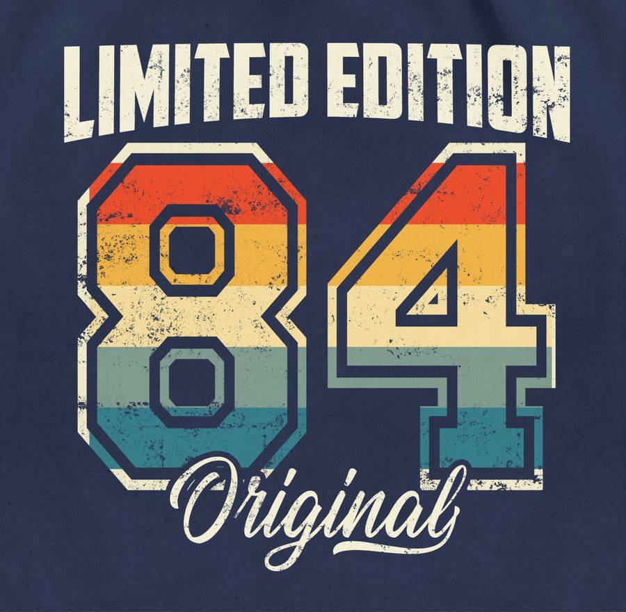 Shirtracer Limited Edition 1984 Original Vierzigster: T-Shirt Turnbeutel Shirtracer