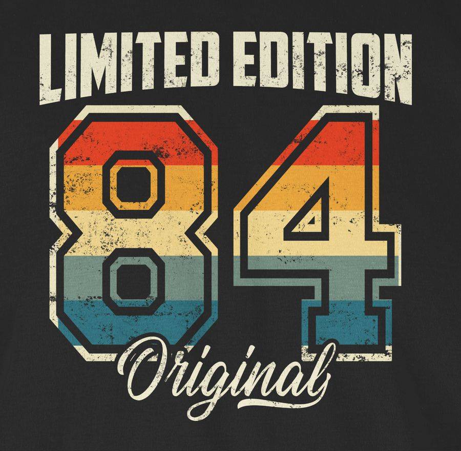 Shirtracer Limited Edition 1984 Original Vierzigster: T-Shirt Turnbeutel Shirtracer