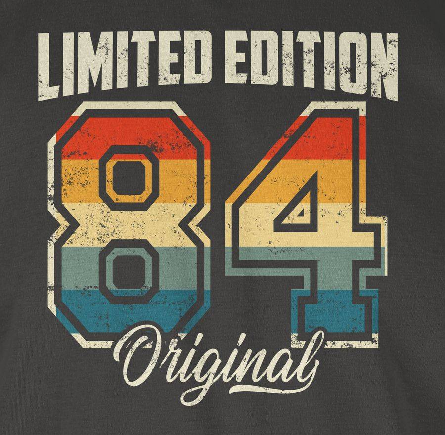 Shirtracer Limited Edition 1984 Original Vierzigster: T-Shirt Turnbeutel Shirtracer