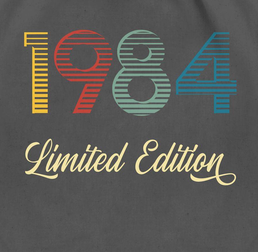 Shirtracer Limited Edition 1984 Vierzigster: Tshirt Rucksack Shirtracer