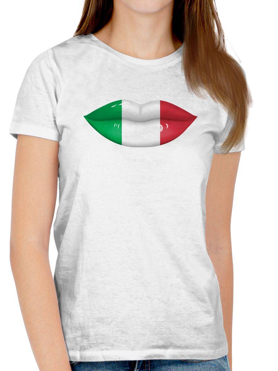 Shirtracer Lippen Bodypaint Italien Shirts & Mehr Shirtracer