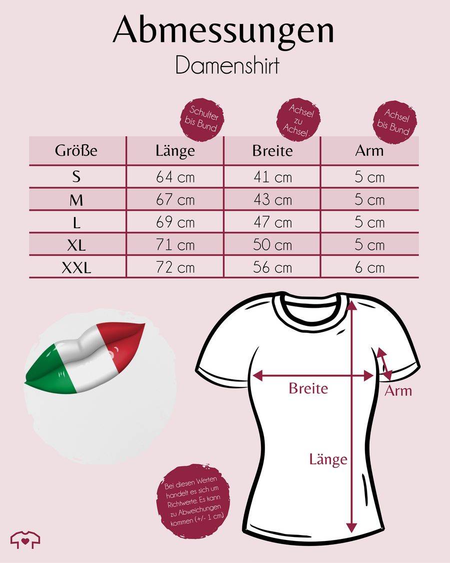 Shirtracer Lippen Bodypaint Italien Shirts & Mehr Shirtracer