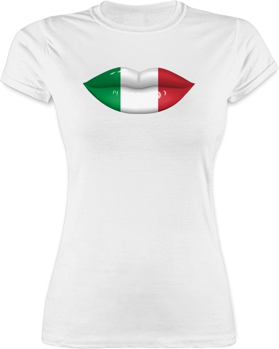 Shirtracer Lippen Bodypaint Italien Shirts & Mehr Shirtracer