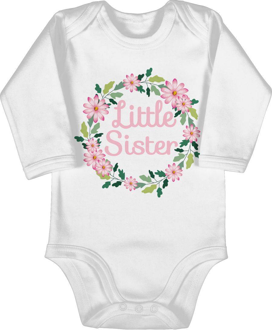Shirtracer Little Sister mit Blumenkranz Shirts & Mehr Shirtracer