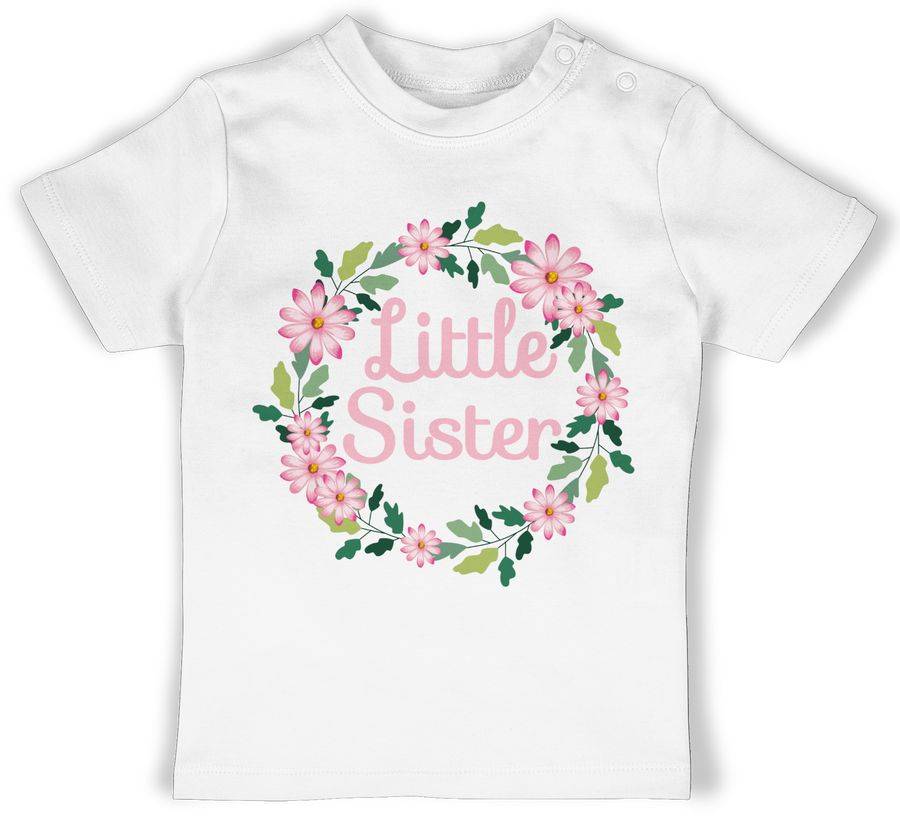 Shirtracer Little Sister mit Blumenkranz Shirts & Mehr Shirtracer