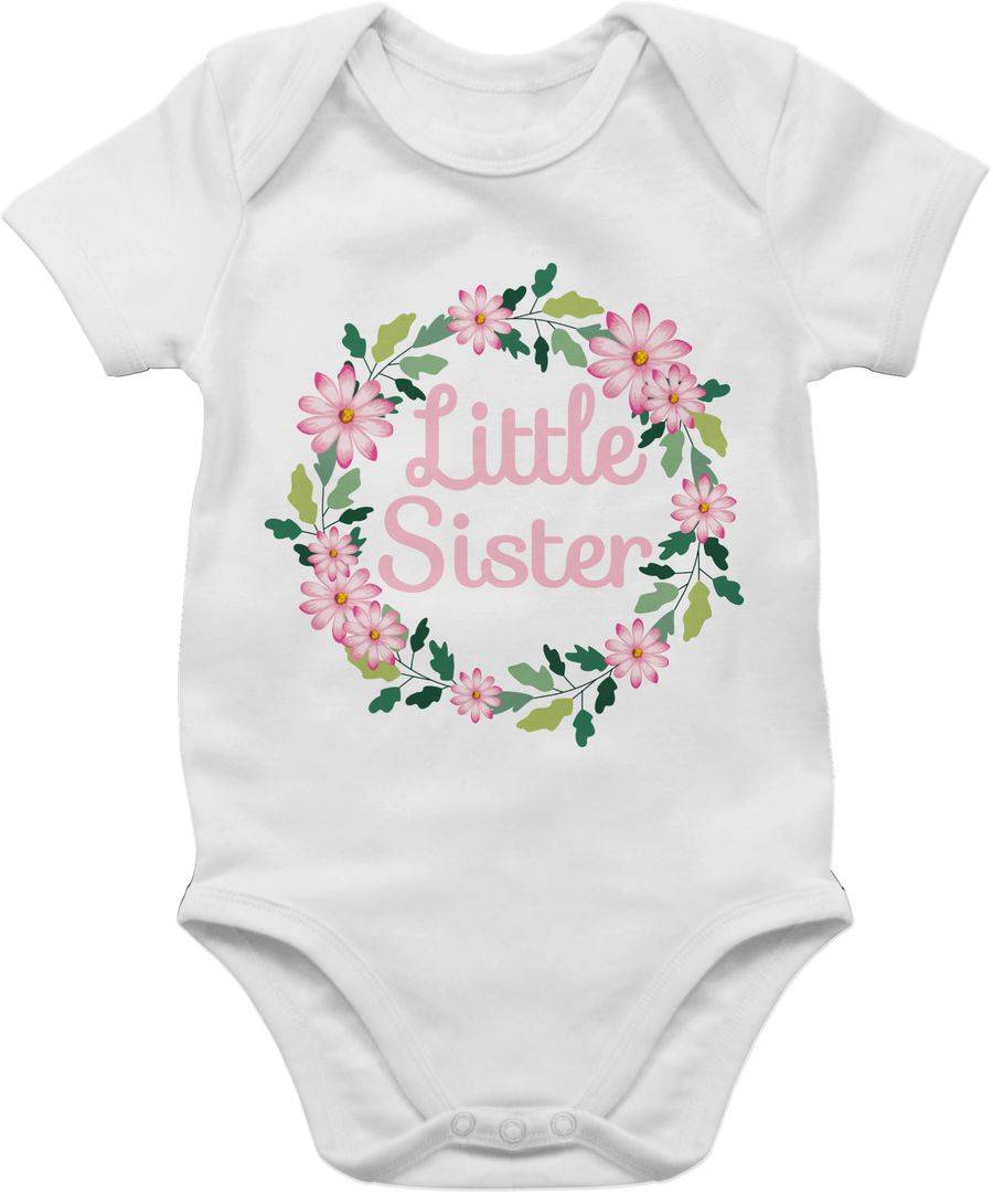 Shirtracer Little Sister mit Blumenkranz Shirts & Mehr Shirtracer