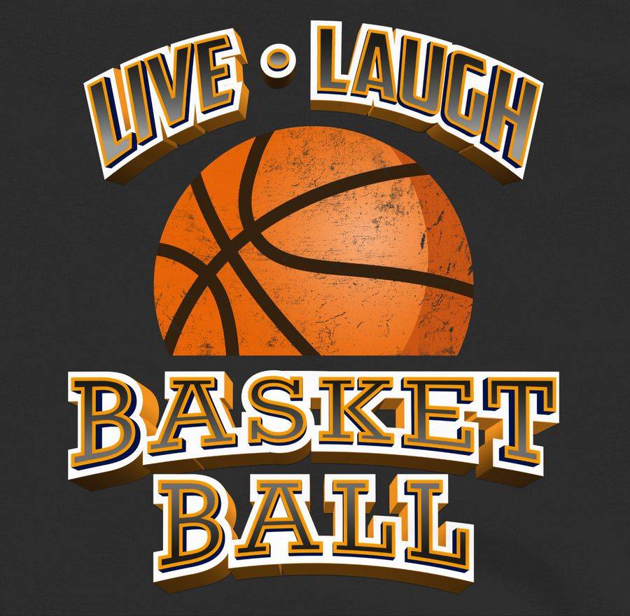 Shirtracer Live Laugh Basketball Vintage: Tshirt Turnbeutel Shirtracer