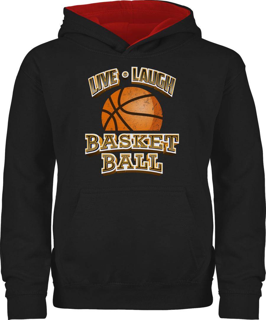 Shirtracer Live Laugh Basketball Vintage: Tshirt Turnbeutel Shirtracer