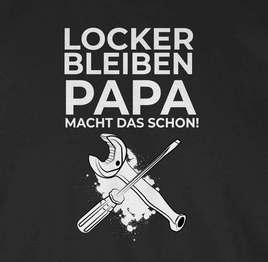 Shirtracer Locker Bleiben Papa Macht Das Schon Werkzeug: Tshirt Rucksack Shirtracer