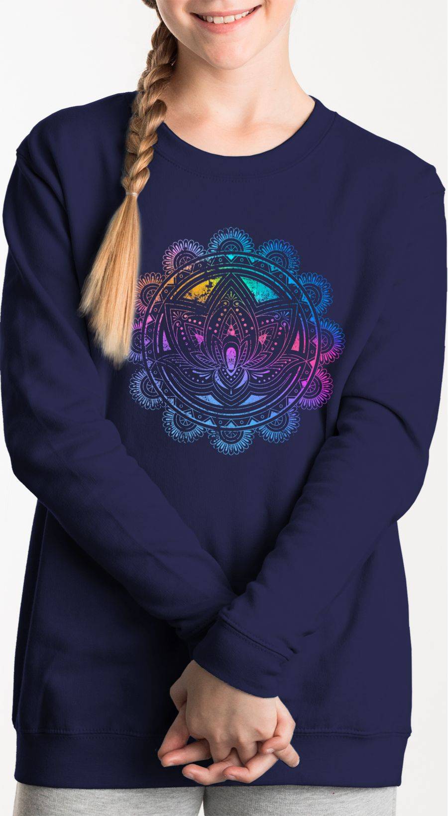 Shirtracer Lotusblume Lotus Meditation Entspannung Spirituelle Mandala Pilates: T-Shirt Ruc Shirtracer
