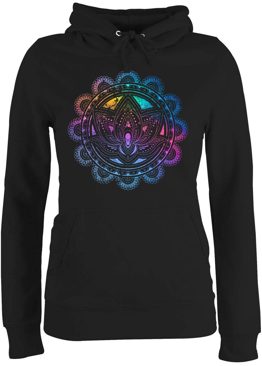 Shirtracer Lotusblume Lotus Meditation Entspannung Spirituelle Mandala Pilates: T-Shirt Ruc Shirtracer