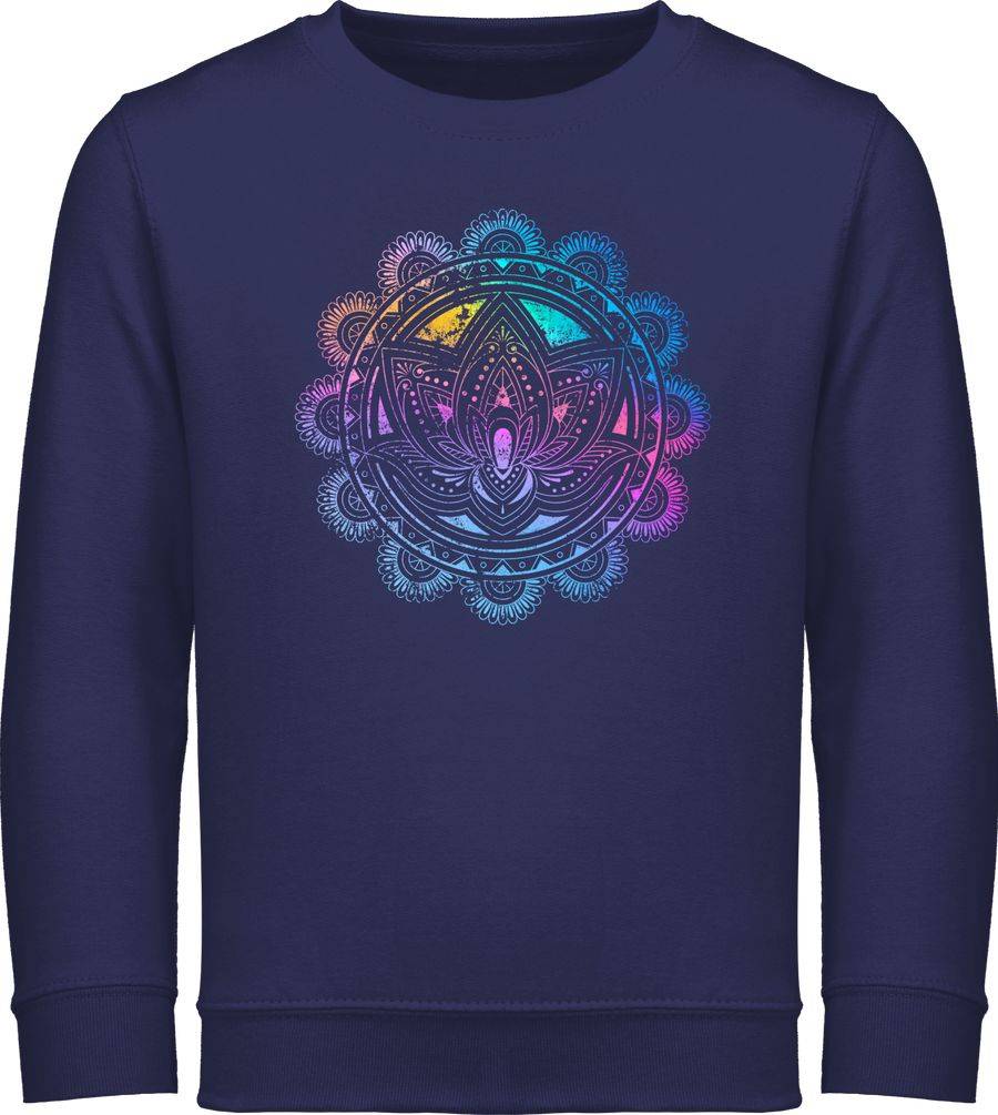 Shirtracer Lotusblume Lotus Meditation Entspannung Spirituelle Mandala Pilates: T-Shirt Ruc Shirtracer