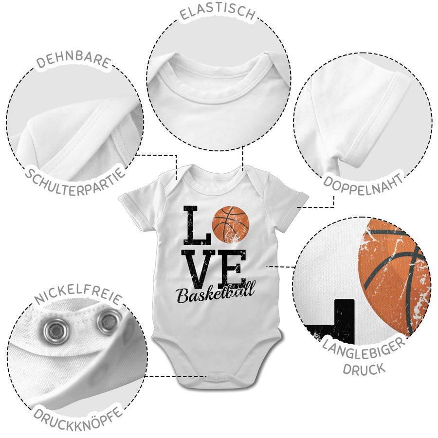 Shirtracer Love Basketball: T-Shirt Turnbeutel Shirtracer