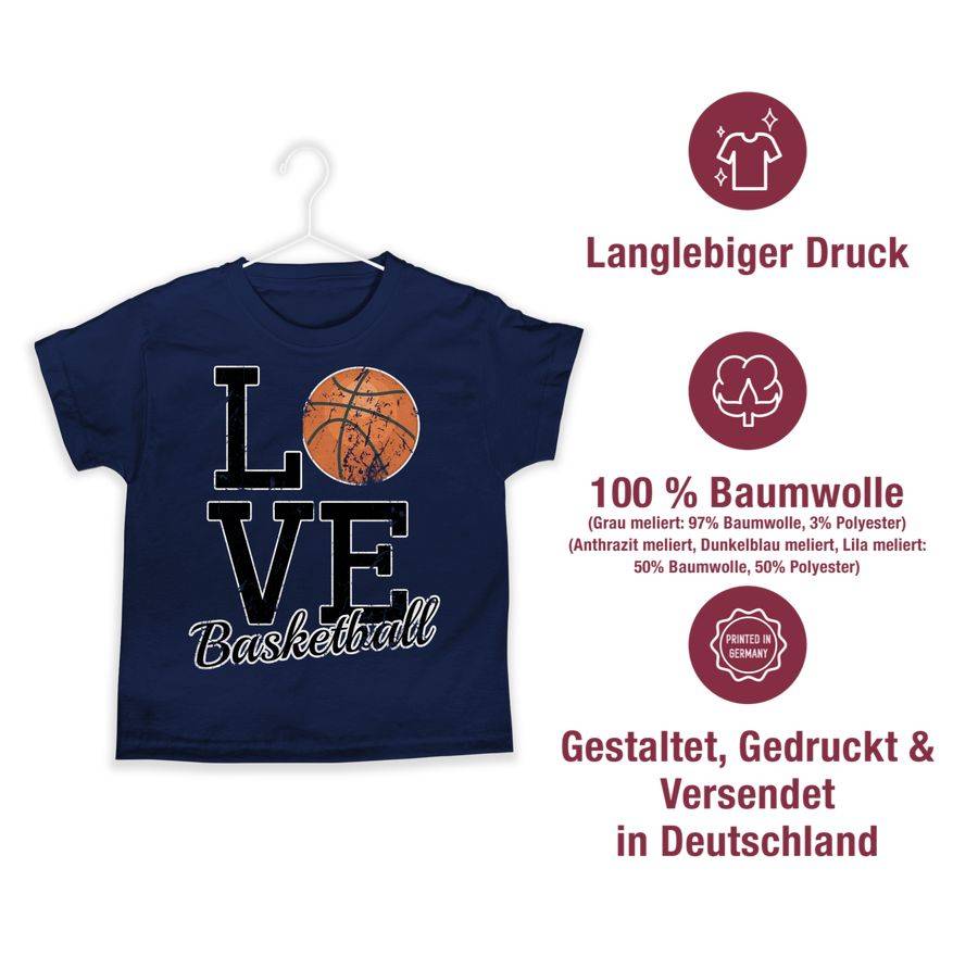 Shirtracer Love Basketball: T-Shirt Turnbeutel Shirtracer