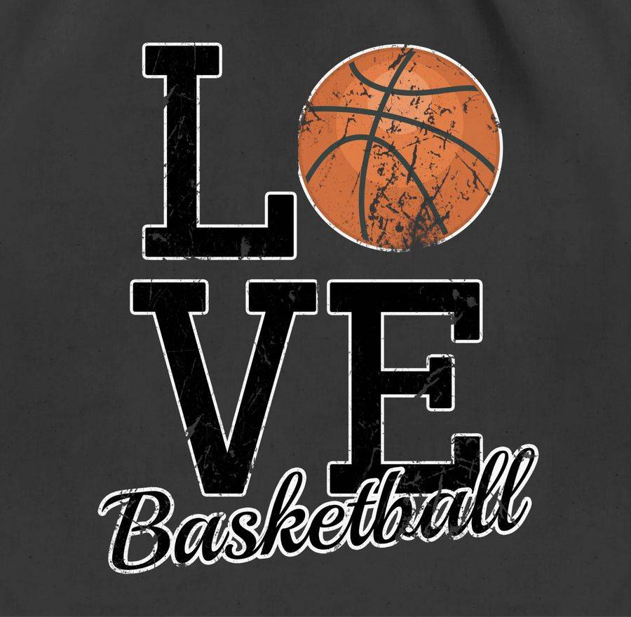 Shirtracer Love Basketball: T-Shirt Turnbeutel Shirtracer