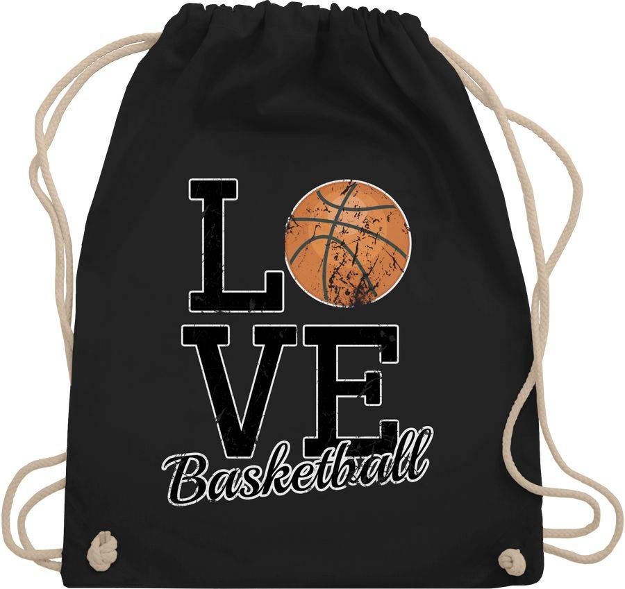 Shirtracer Love Basketball: T-Shirt Turnbeutel Shirtracer