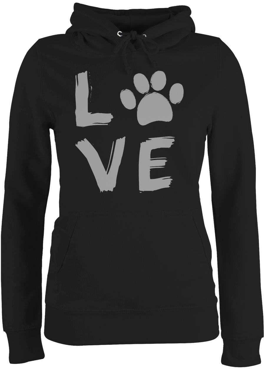 Shirtracer Love Pfotenabdruck: Tshirt Rucksack Shirtracer