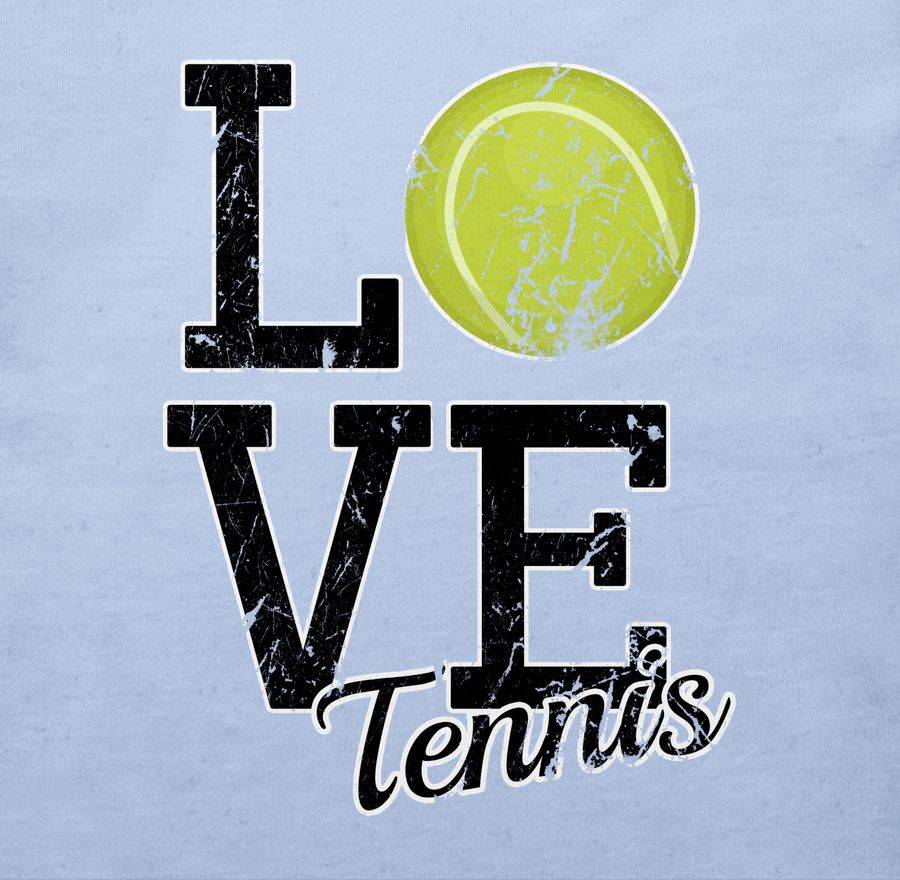 Shirtracer Love Tennis: Tshirt Turnbeutel Shirtracer