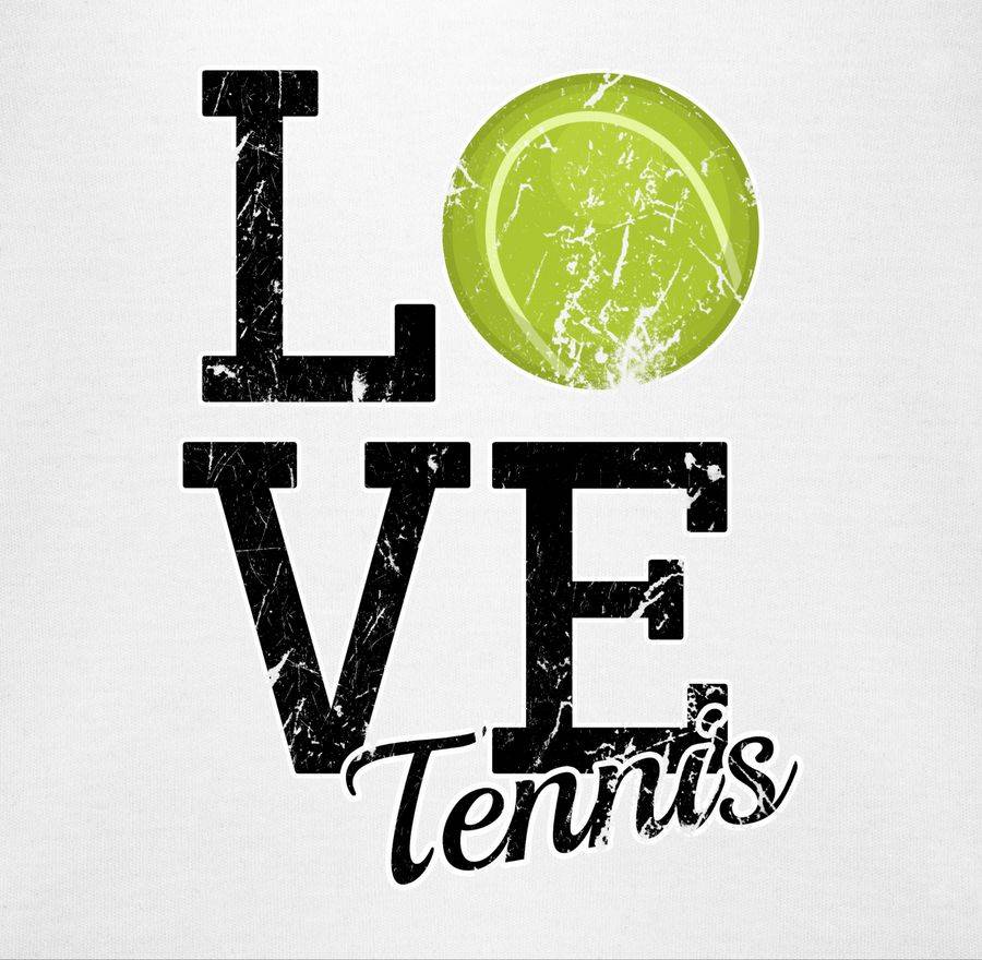 Shirtracer Love Tennis: Tshirt Turnbeutel Shirtracer