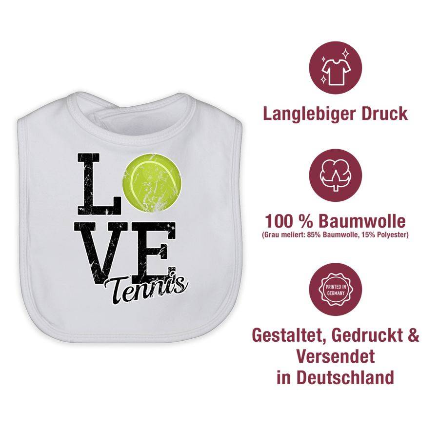 Shirtracer Love Tennis: Tshirt Turnbeutel Shirtracer