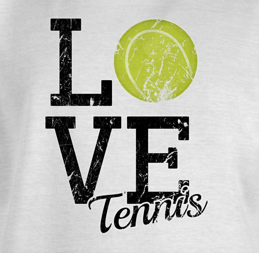 Shirtracer Love Tennis: Tshirt Turnbeutel Shirtracer