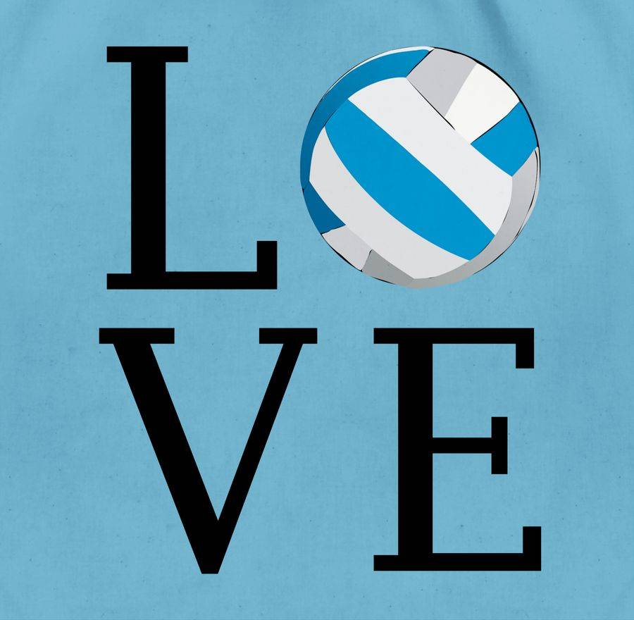 Shirtracer Love Volleyball: Tshirt Rucksack Shirtracer