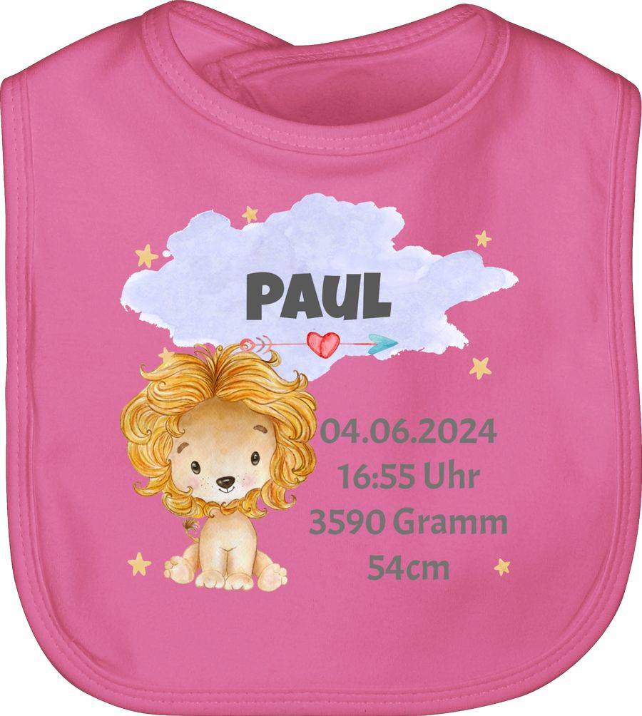 Shirtracer Löwe Geburtsdaten - Junge Datum Gewicht Uhrzeit Größe Shirts & Mehr Shirtracer