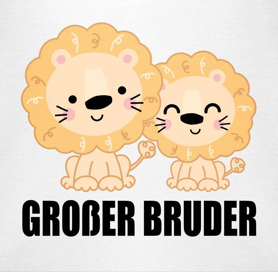 Shirtracer Löwe - Großer Bruder: T-Shirt Rucksack Shirtracer