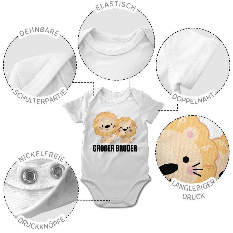 Shirtracer Löwe - Großer Bruder: T-Shirt Rucksack Shirtracer