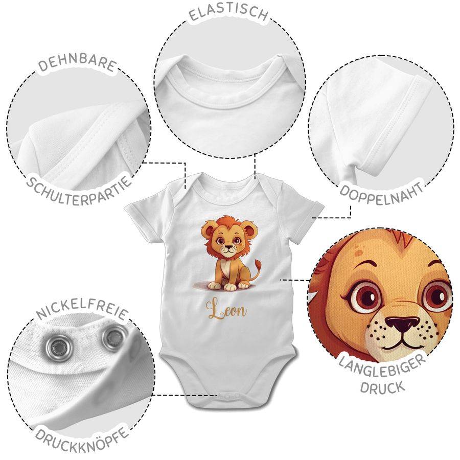 Shirtracer Löwe König Der Tiere Leu Mit Namen - Zootiere Tiermotiv: Tshirt Gym Bag Shirtracer