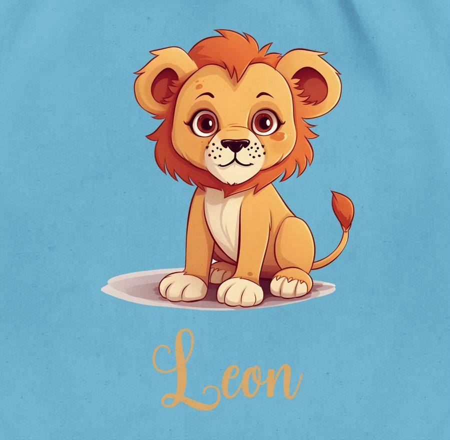 Shirtracer Löwe König Der Tiere Leu Mit Namen - Zootiere Tiermotiv: Tshirt Gym Bag Shirtracer