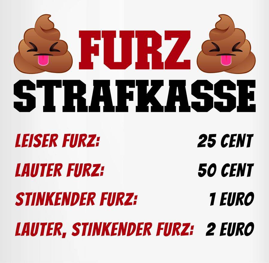 Shirtracer Lustige Pups Spardose Furz Strafkasse Für Spaßgeschenke Furz Kasse Für Strafgeld Shirtracer