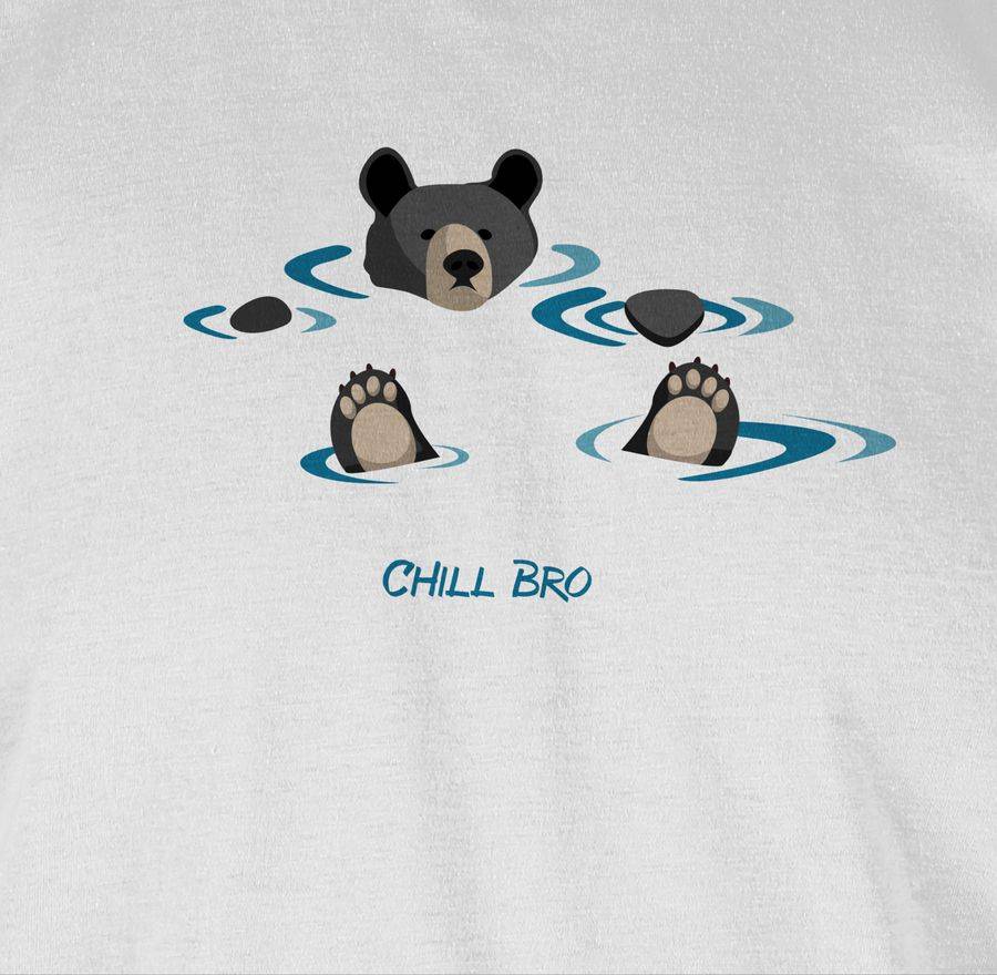 Shirtracer Lustiges Bärenmotiv Chill Bro Shirts & Mehr Shirtracer