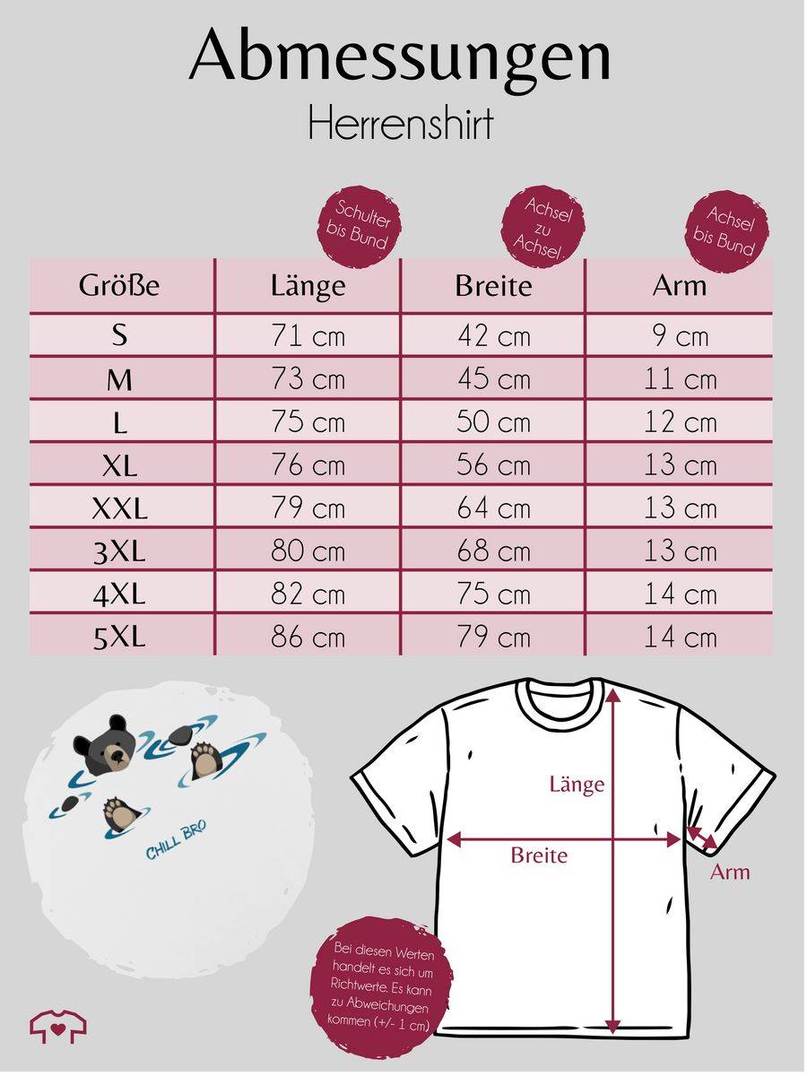 Shirtracer Lustiges Bärenmotiv Chill Bro Shirts & Mehr Shirtracer